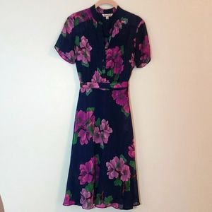 Nanette Lepore dress floral blue pink